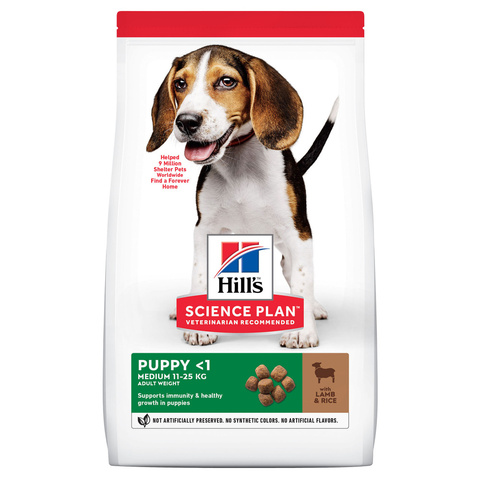 Hill's SP Puppy щенки средних пород ягненок сухой (2,5 кг)