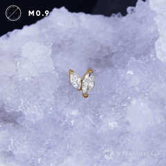 2K Millennium Marquise Crystal PVD Yellow - Inverted