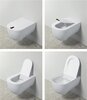 ArtCeram The One THV001 13 00 Унитаз, Artceram, The One, безободковый, тип установки-подвесной, ширина, мм-360, глубина, мм-520, высота, мм-370, форма чаши-овальная, выпуск-горизонтальный, без декора, материал-санфаянс, сиденье-необходимо заказать, к