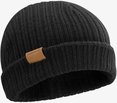 Картинка шапка Salomon Outlife Fisherman Beanie Black - 1