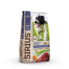 SIRIUS Adult Medium Dog Сухой корм для собак средних пород с индейкой, уткой и овощами