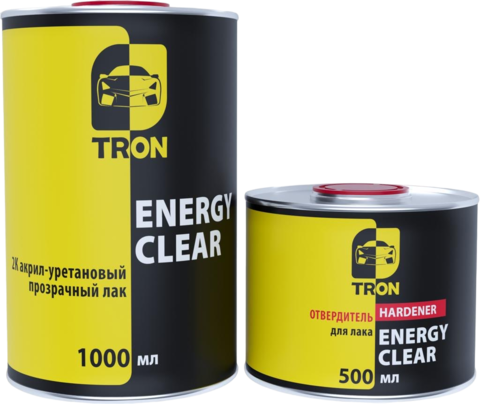 TRON Лак акрил-уретановый ENERGY Clear + отвердитель (1000+500 мл)