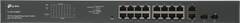 TP-Link TL-SG1218MPE Easy Smart 18‑портовый гигабитный коммутатор с 16 портами PoE+, 2 комбо гигабитных SFP-слота