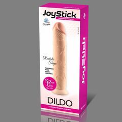 Телесный фаллоимитатор JoyStick на присоске - 19,2 см. - 