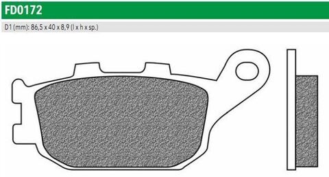 FD0172TS Тормозные колодки дисковые мото ROAD TOURING SINTERED (FDB754ST)   NEWFREN