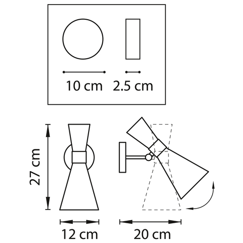 Настенный светильник Lightstar Dumo 816617
