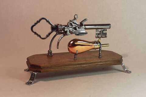 Flintlock key gun pistol