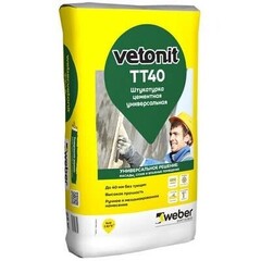Штукатурка Weber Vetonit TT40 25 кг