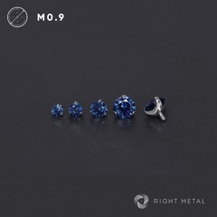 Cubic Zirconia Sapphire Blue