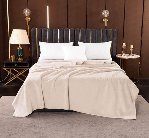 Покрывало 220x240 Sofi De MarkO Аурелия светло-бежевое