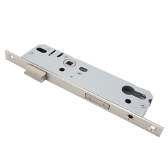 Замок под цилиндр L155-35 SN (мат. никель) без ответки