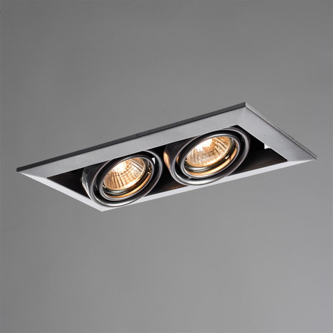 Светильник встраиваемый поворотный Arte Lamp Cardani piccolo A5941PL-2SI