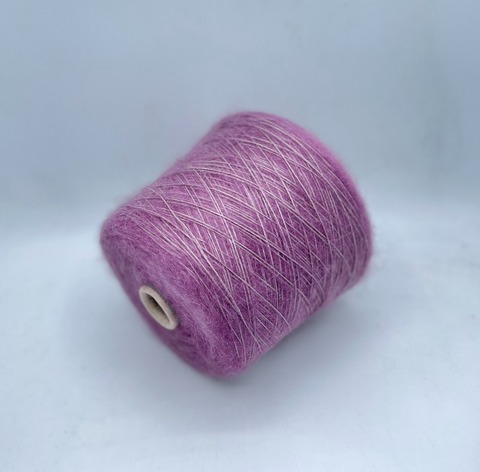 FILCOM (пр.Италия), art-Soffilo 450м/100гр. 50%Шелк 50%Суперкид мохер, цвет-Ежевичный мохито арт.31315