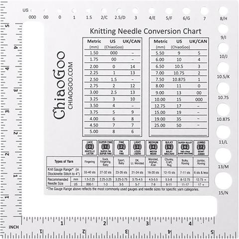 1091-SQ Рамка-калибратор Chiaogoo для определения плотности полотна и размера спиц