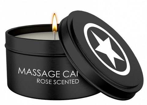 Массажная свеча с ароматом розы Massage Candle - Shots Media BV Ouch! OU455ROS