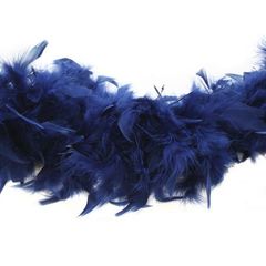 Боа из перьев индейки 80 гр., 2м., темно-синий