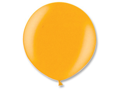 Большой воздушный шар металлик золотой