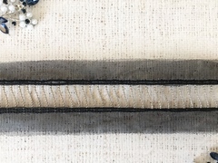 Тесьма с бусинами на сетке, ш. 6 см.