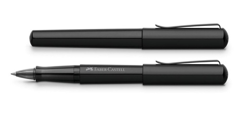 Ручка-роллер Faber-Castell Hexo Black, F  (140505)