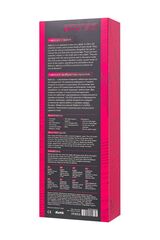 Ярко-розовый вибратор с клиторальной стимуляцией Rablock - 23,5 см. - 