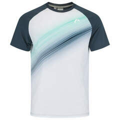 Детская теннисная футболка Head Topspin T-Shirt - navy/print perf