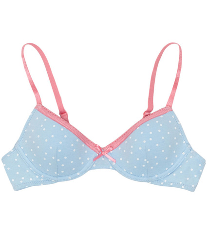 Бюстгальтер голубой в горошек Infinity Kids Lola