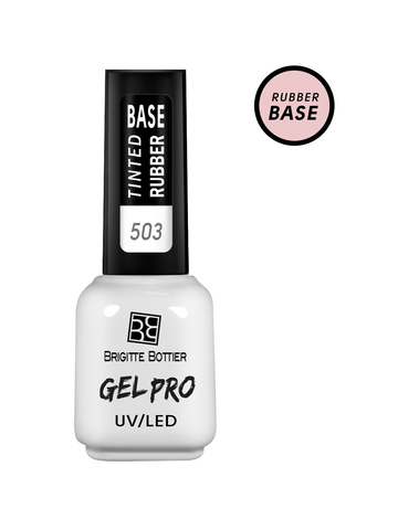 Brigitte Bottier GEL PRO Rubber Base тон 503 beige pink, каучуковая камуфлирующая база 12мл