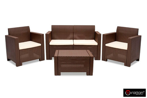 Комплект мебели Bica NEBRASKA 2 Set (диван, 2 кресла и стол), венге