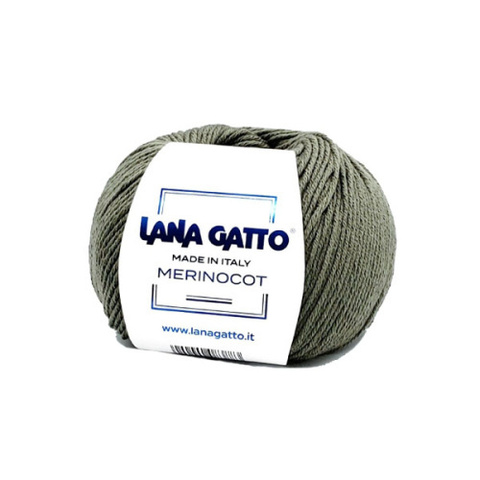 Пряжа Lana Gatto Merinocot 14569 зелень