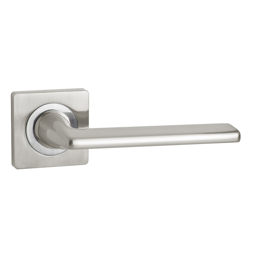 Ручка квадрат Аякс K.JK51.TREND (TREND JK) SN/CP-3, цвет никель матовый/хром алюминий (гарантия - 6 месяцев)