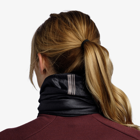Картинка бандана-труба Buff Thermonet Solid Black - 5
