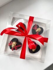Муссовые сердца с черепами на Хеллоуин