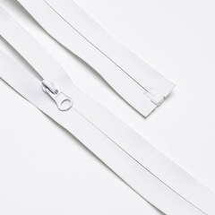 Молнии/Спиральная р/з № 5/70см белый прорезин