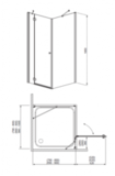 Душевой угол RADAWAY Torrenta KDJ 90 32202-01-10 L/R