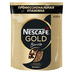 Кофе растворимый Nescafe Gold Barista 400 г (пакет)