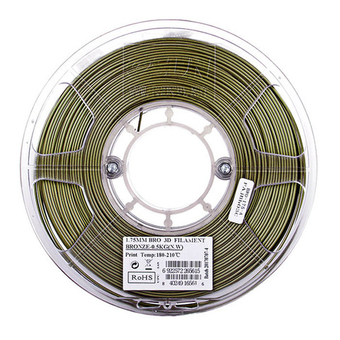 Катушка пластика Bronze ESUN 1.75 мм 0,5кг.