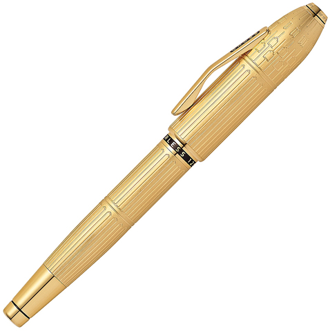 Ручка перьевая Cross Peerless Citizen LE London. Цвет - золотистый, перо - золото 18К ( AT0706-7MD )