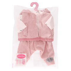 Munecas Antonio Juan Одежда для кукол и пупсов 30-35 см, жилет розовый, кофта, штанишки (91033-30)
