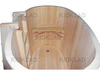 Купель овальная из кедра h95 / 69*105 / 2,5 см