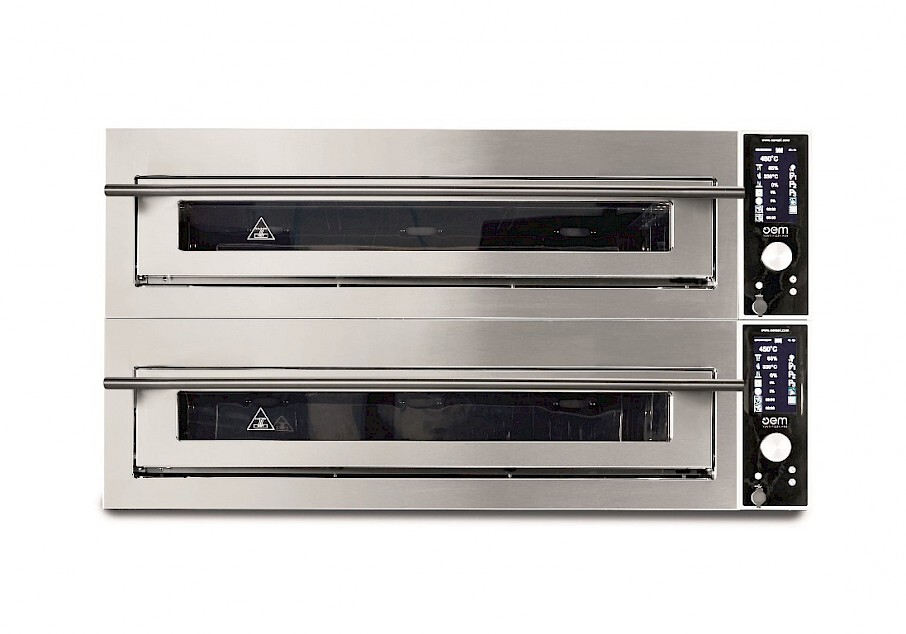 Печь для пиццы электрическая серии SuperTop 2-камерная с подом 108*113 см OEM-ALI 935/2