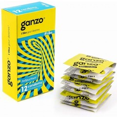 Презервативы ребристые GANZO RIBS №12, анатомические, 12 шт.