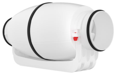Круглый канальный вентилятор Lamprecht LS-125-V в шумоизолированном корпусе