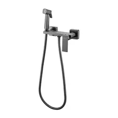 Смеситель с гигиеническим душем HAIBA HB5517-3 графит