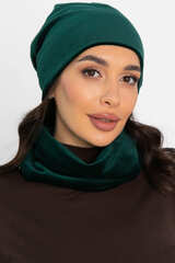 Комплект шапка шестиклинка и снуд (зеленый) ШШС5-23М LT Collection