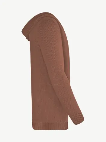 Кардиган с капюшоном из шелка