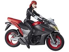 Фигурка Черная Вдова на мотоцикле Марвел Легенда Ультимат 