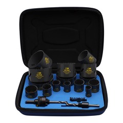 Набор коронок Bi-metall 19-83мм HSSE-Co8 18пр 4-6Tpi ULTRA SC 3841