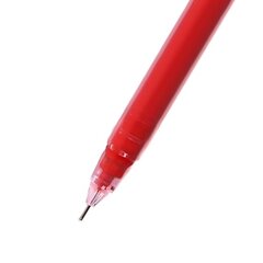 
          Ручка гелевая Alingar, "Round", 0,5 мм, красная, игольчатый наконечник, круглый прозрачный пластиковй корпус, ПВХ упаковка