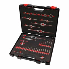 Набор метчиков и плашек M3 -M12 HSS-G 45пр Pl. Box MASTER-TOOL 1014901010002