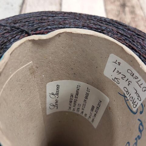 Хлопок принтованный Loro Piana PAPIRO STAMPATO коричнево-синий